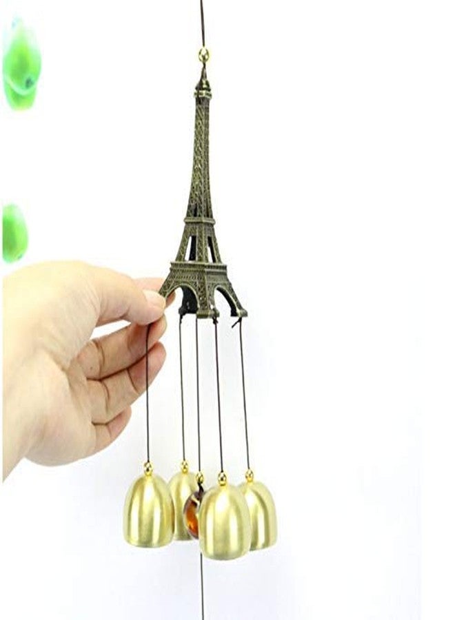 CrazyCrafts Eiffel Tower Windchimes for Yard Home Decor 4 Bells - Image 3
